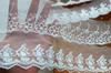 Renda de Tecido Bordado em Malha de Fio de Algodão Unilateral Véu de Casamento Gola de Roupa Costura Joias Acessórios DIY
