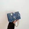2026 Nuevo Estilo Bolso de Hombro Desgastado de Mezclilla con Cadena, Bolso Cruzado Versátil, Bolso Casual de Alta Calidad Estilo Coreano para Mujer
