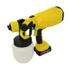 Nova Pistola de Pintura Elétrica de Lítio Transfronteiriça Pistola de Pintura Elétrica de Alta Tensão Pistola de Pintura Portátil para Tinta Látex com Longa Duração de Bateria e Durabilidade