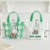 Nueva Bolsa de Lona Estilo Dibujo Animado Linda Gatito Bolso de Mano para Estudiante Versátil de Verano Ropa de Trabajo Bolsa de Gran Capacidad