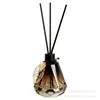 Botella de Aroma de Vidrio Degradado Adornos Decorativos de Ratán sin Fuego Botella de Perfume para Coche con Tapa Botella de Fragancia Botella Vacía 60ml