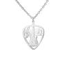 Collar de guitarra para mujer, colgante con símbolo musical, personalizado, de acero inoxidable, regalo para amigos