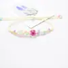 Venta Caliente Transfronteriza Flores Secas Flor de Cerezo Narciso Mariposa Fresco Dulce Romántico Pulsera Tejida a Mano Tamaño Ajustable