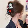 Presilha de Cabelo Grande de Desenho Animado Coreano para Cabelos Grossos Exquisite Presilha de Tubarão para Nuca Acessório de Cabelo com Sensação de Alta Qualidade Pente de Cabelo para Coque