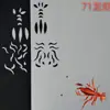 Chan Hua Dibujo de Patrón de Modelo de Papel Tarjeta de Corte Papel Pieza de Papel Plantilla de Modelo de Papel Paquete de Materiales para Pasador de Cabello DIY Accesorios para el Cabello 1