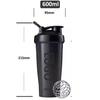 Copo agitador para shake de proteína de 600ml copo para milk-shake material PP copo esportivo copo misturador para fitness pode ser definido LOGOTIPO