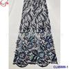 Tecido de renda de malha fina macia DIY antigo com miçangas bordadas para vestido vintage, vestido de noiva, roupa de performance de palco