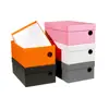 Caja de zapatos de cartón reforzado de base y tapa, multicolor, con asa y cierre, caja de embalaje para zapatos, caja de almacenamiento para regalos, personalizable con logo