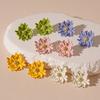 Pendientes Florales Frescos de Primavera y Verano con Dulce Diseño Estilo Bosque para Niñas, Simples y Versátiles, Pendientes Elegantes y de Alta Gama para Mujeres