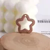 Accesorios de Materiales para Abalorios Hechos a Mano DIY Acrílico Multicolor Mezclado Color Cortado Estrella de Cinco Puntas Bolso Llavero Colgante