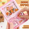 Cuaderno con mecanismo de gacha para estudiantes de primaria, divertido y antiestrés, cuaderno de planificación de dibujos animados de alto valor