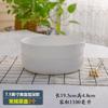 Prato de Ninho de Porcelana Branca Pura Prato Japonês Doméstico Prato de Cerâmica para Sopa Louça Criativa para Forno Prato de Prato Arroz Assado Prato Fundo