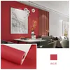 Fondo de Mesita de Noche de Dormitorio Color Sólido Papel Tapiz No Tejido Estilo Escandinavo Sala de Estar Pared de Fondo de TV Papel Tapiz Casa Entera Color Liso