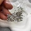 Paquete Mixto de Pedrería de Zirconia para Uñas con Base Plana Mini, Pedrería Blanca Forma Marquise Forma de Diamante Súper Brillante Forma Irregular Pequeña para Decoraciones de Uñas