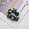 Sensación de pintura al óleo retro material de flor de pan de oro cuenta de vidrio coloreada cuadrada para azúcar accesorios de colgante de collar pulsera DIY en stock envío 48h