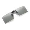 Gafas de sol polarizadas ultraligeras sin marco con borde recortado, con clip, para conducir, para hombres y mujeres, abatibles, cuadradas, para miopía.
