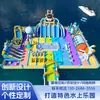 Parque Acuático Inflable Equipo Juguete Fabricante Exterior Desafío de Expansión Tobogán Grande Castillo Infantil Piscina de Soporte