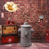Estilo Industrial Retro Arte de Hierro Cubo de Basura Grande Adornos Creativos Hogar Baño Estudio Restaurante Decoraciones