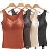 Camiseta Térmica Sexy de Renda para Mulheres, Base Fixa de Lado Duplo Escovado Tudo-em-Um, Roupa Íntima Slim, Camiseta para Usar por Baixo