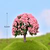 Paisaje micro de plástico árbol de Navidad flor en maceta decoración de paisaje adornos pequeños planta de dibujos animados accesorios para fotografía