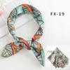 Bufanda de Seda Simulada Facetada para Primavera y Verano Bufanda Cuadrada Pequeña Bufanda Profesional de Azafata para Mujer Estilo Coreano Bufanda Decorativa Versátil para la Cabeza