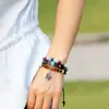 Comercio exterior exportación joyería joyería pequeña al por mayor Nuevo brazalete de cuero con cuentas brazalete vintage brazalete de cuero