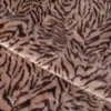 Estampa de vaga-lume, pelo alto-baixo, estampa de zebra pequena, tecido de pelúcia com estampa de zebra, adequado para casacos de pele de vison, brinquedos e capas de almofada