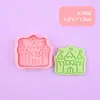 Serie Princesa Corona Unicornio Molde para Galletas Castillo 3D Realista Molde para Galletas Estampado de Arcilla DIY