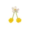 Vigor de verão menina fofa pequeno cristal branco cereja diy frutas brincos brincos corrente de celular pingente acessórios
