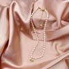 Nuevo Collar de Perlas Naturales de Agua Dulce Estrella Colgante en Forma de Corazón Collar de Perlas Diseño Nicho Sentido de Alta Gama Cadena para Suéter