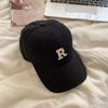 Gorra de Béisbol Estilo Coreano Circunferencia de Cabeza Grande Mostrando la Cara Gorra Pequeña para Hombres y Mujeres Parejas Moda Versátil Letra R Gorra de Pico Venta al por Mayor