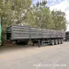 Semirremolque Volquete de Volteo Lateral para Transporte de Grano a Granel, Semirremolque de Volteo Lateral Tipo Caja, Camión Volquete