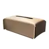 Ins Estilo Lujo Accesible Clásico Cuero Caja de Pañuelos Hogar Sala de Estar Mesa de Café Escritorio de Gama Alta Decoración Caja de Pañuelos Hotel