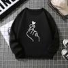 Real Shot Outono Moda Estampada Suéter Feminino 2024 Novo Casaco Casual com Capuz Feminino Ins plus size Hoodie