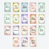 18 Tarjetas de Ánimo Florales en Acuarela con Mensajes Cálidos Adecuadas para Regalos Cotidianos, Expresar Gratitud y Transmitir Intenciones Positivas