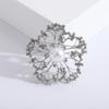 Broche Flor de Pérola Cravejado com Diamantes Estilo Coreano Elegante Popular Anti-desfiamento Acessórios para Roupas Leves Pin Strass Corsage