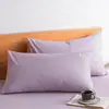 Um par de fronhas 100% algodão, modelo novo 2026, algodão puro, 48cmx74cm, capas para enchimento de travesseiro para uso doméstico 2