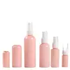 10/20/30/50 /60/100ml frasco spray transparente spray lateral PET frasco spray pequeno reembalagem frasco spray rosa