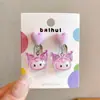 Novos Brincos Infantis, Presilhas de Orelha, Orelhas Não Perfuradas, Brincos de Ursinho Cartoon para Meninas, Joias Doces de Princesa, Brincos para Menininhas