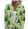 Nuevo cárdigan de punto con estampado digital 3D transfronterizo 2024 para comercio exterior AliExpress, suéter, ropa de mujer, Amazon