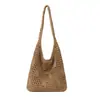Bolso de Mano de Paja Tejido a Mano para Mujer 2026 Nuevo Estilo Bolso Versátil de Primavera y Verano Bolso de Hombro de Playa para Mujer