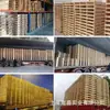 Palets industriales de madera de Shanghái, palets rectangulares de contrachapado para exportación sin fumigación, palets rectangulares para montacargas