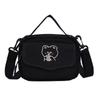 Bolsa de lona fofa menina 2021 novo estilo coreano ins japonês harajuku lona crossbody bag bolsa de ombro estudante feminino