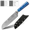 Patrón Damasco Mango de Resina Cuchillo de Chef Cuchillo de Fruta Cuchillo de Acero Inoxidable Juego de Cuchillos Cuchillo Japonés Cuchillo Sande Cuchillo de Cocina