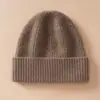 Chapéu de Lã Cashmere 100% Puro Quente de Inverno para Mulheres Chapéu de Lã Tricotado Engrossado Proteção contra Frio ao Ar Livre Proteção para Orelhas Chapéu de Frio