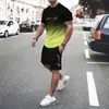 Verão 2023 Novo Venda Direta da Fábrica Transfronteiriça Camiseta Masculina de Rugby com Estampa Digital 3D Camiseta de Secagem Rápida