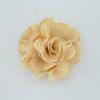 Exportação Hot Sale 5cm Cor Sólida Malha Sading Flores diy Acessórios para Cabelo Infantil Cocar Flor Corsage Sapatos e Chapéus Acessórios