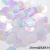 Lentejuelas Escama de Pez Redondas de Borde Redondeado de 8/15/25 mm Materiales Hechos a Mano DIY Vestido de Novia Vestido Ropa para Niños Lentejuelas