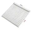 Alfombrilla de Silicona Aislante del Calor Manteles Individuales Base para Ollas Persianas Enrollables de Acero Inoxidable Escurridor Plegable Alfombrilla de Mesa Antiescaldaduras Doméstica Resistente a Altas Temperaturas