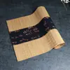 Tapete de Chá, Tapete de Bambu, Caminho de Mesa de Tecido Estilo Zen Japonês, Tapete de Chá Seco, Tapete de Chá de Algodão e Linho, Cortina de Chá, Tapete de Bambu, Conjunto de Seis Peças para Cerimônia do Chá
